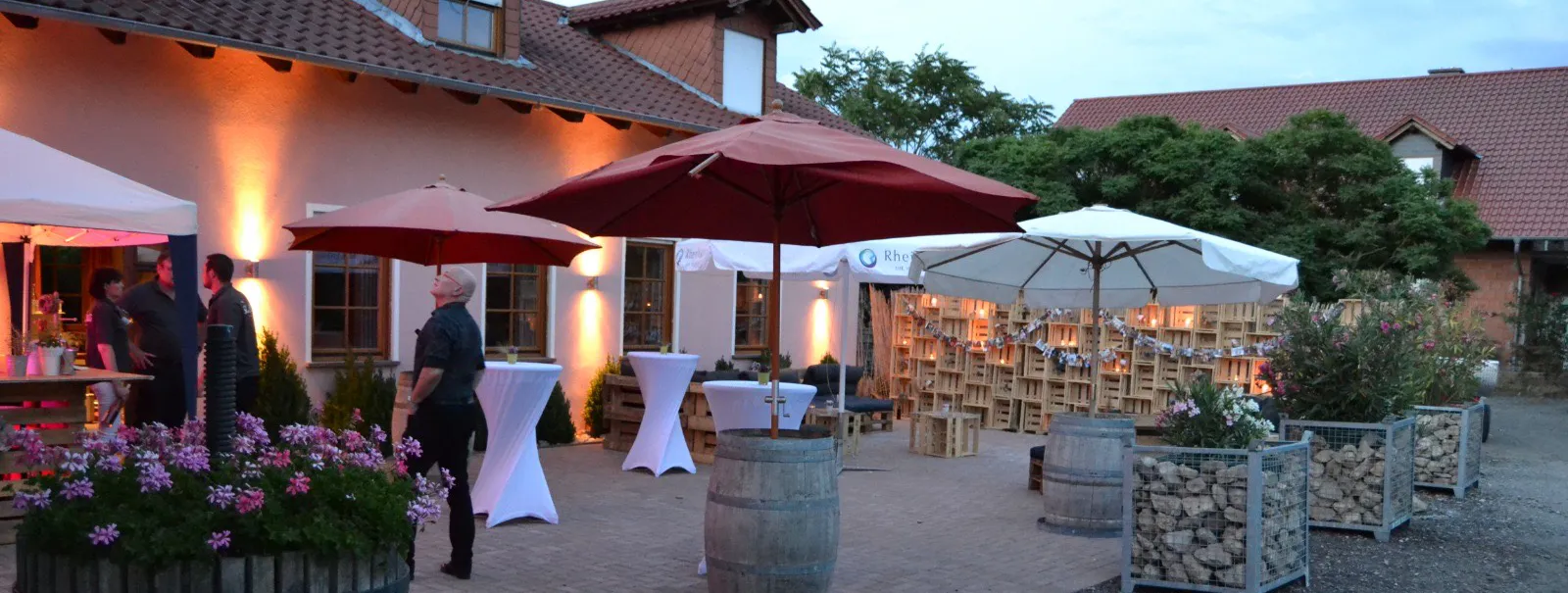 Außenbereich der Weinstube